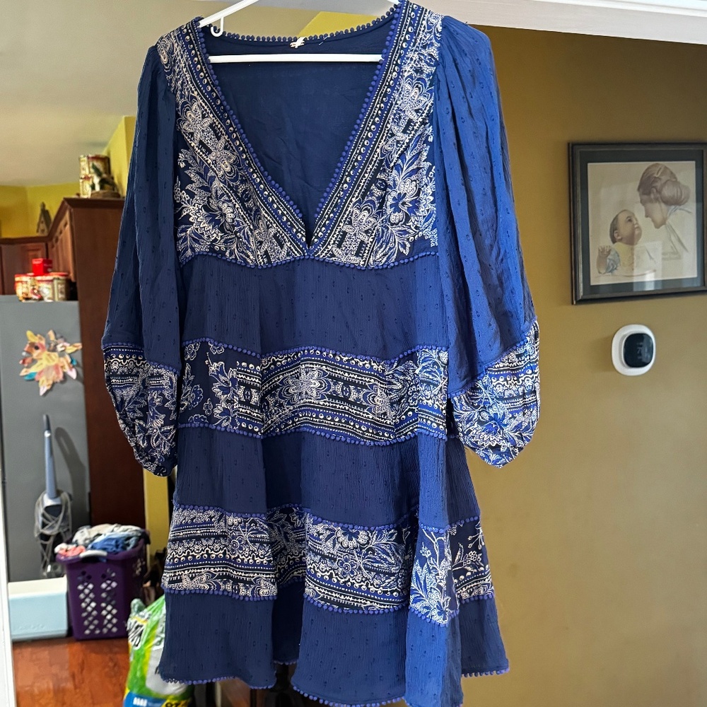 Free People Embroidered Dress